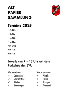 Altpapiersammlung 25